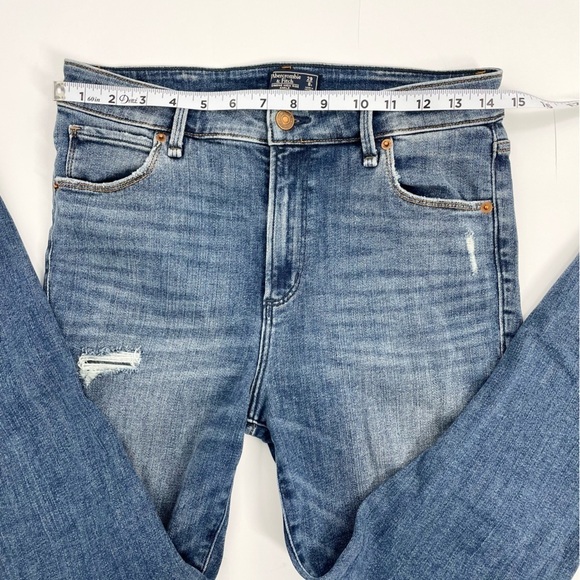 Abercrombie & Fitch Women’s Jeans 29/8 Simone High Rise Ankle‎ Distressed Skinny - Picture 8 of 13